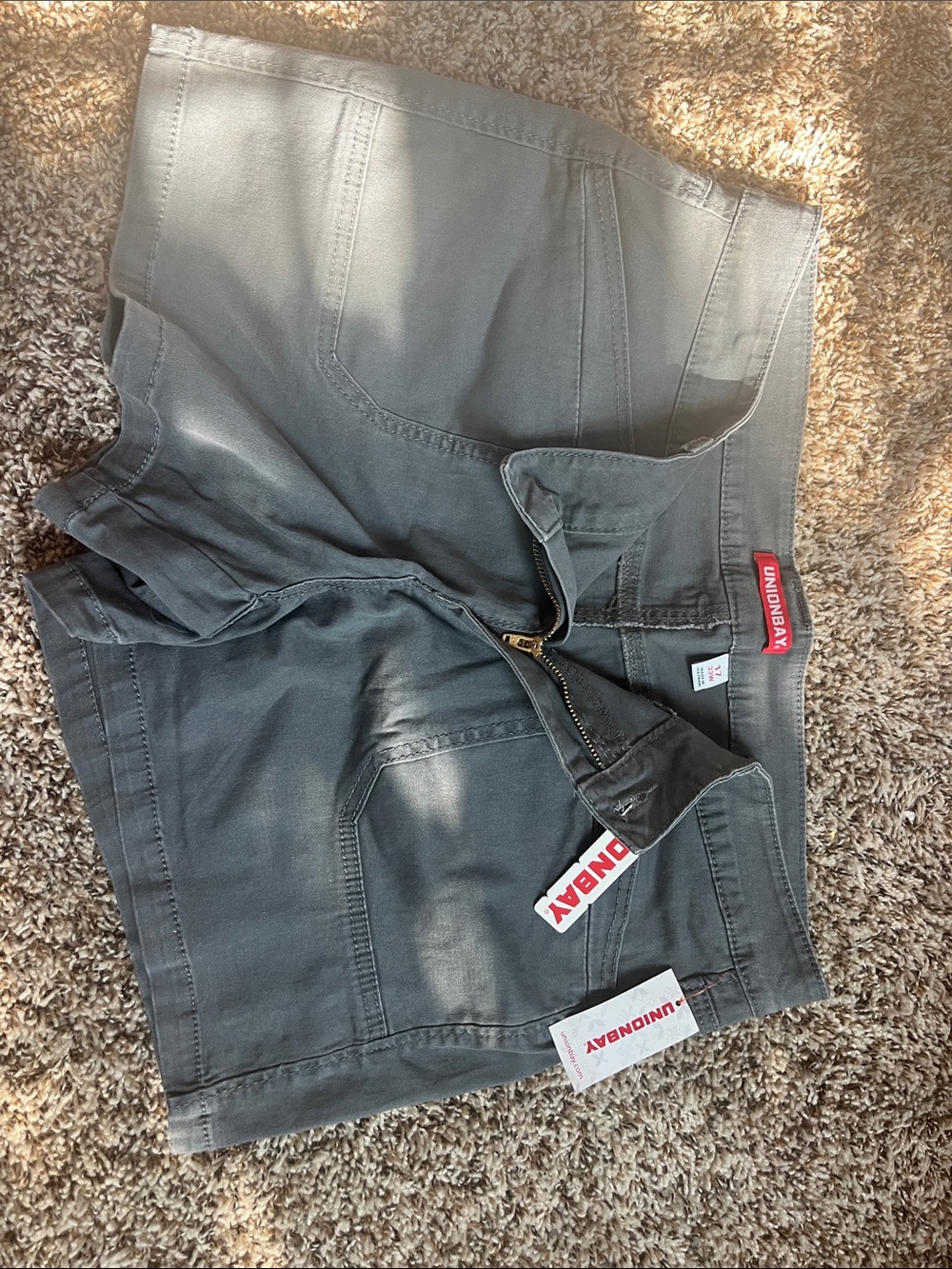 UNIONBAY Women's  Gray Cargo Shorts